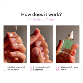 Close-up of Manucurist Green Oil Nail & Cuticle Oil dropper