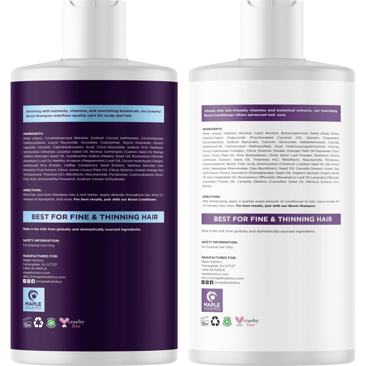 Close-up of Maple Holistics Biotin Shampoo texture