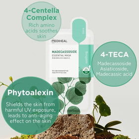 Close-up of Mediheal Madecassoside Sheet Mask texture