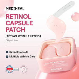 Close-up of MEDIHEAL Retinol Collagen Eye Patch texture