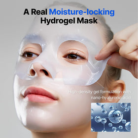 Close-up of MEDITHERAPY Bluelayer Water Dome Mask texture