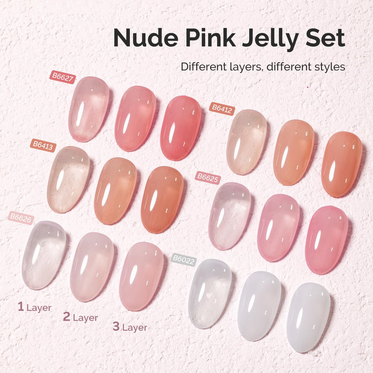 Close-up of MelodySusie Jelly Gel Nail Polish bottles