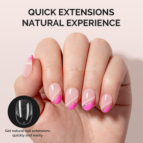 Close-up of MelodySusie Nail Tips showing size markings