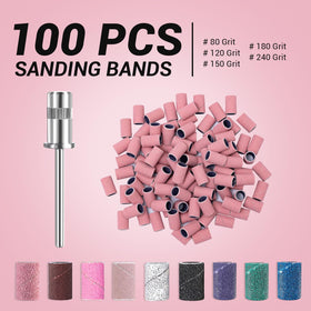 Close-up of MelodySusie sanding bands showing texture