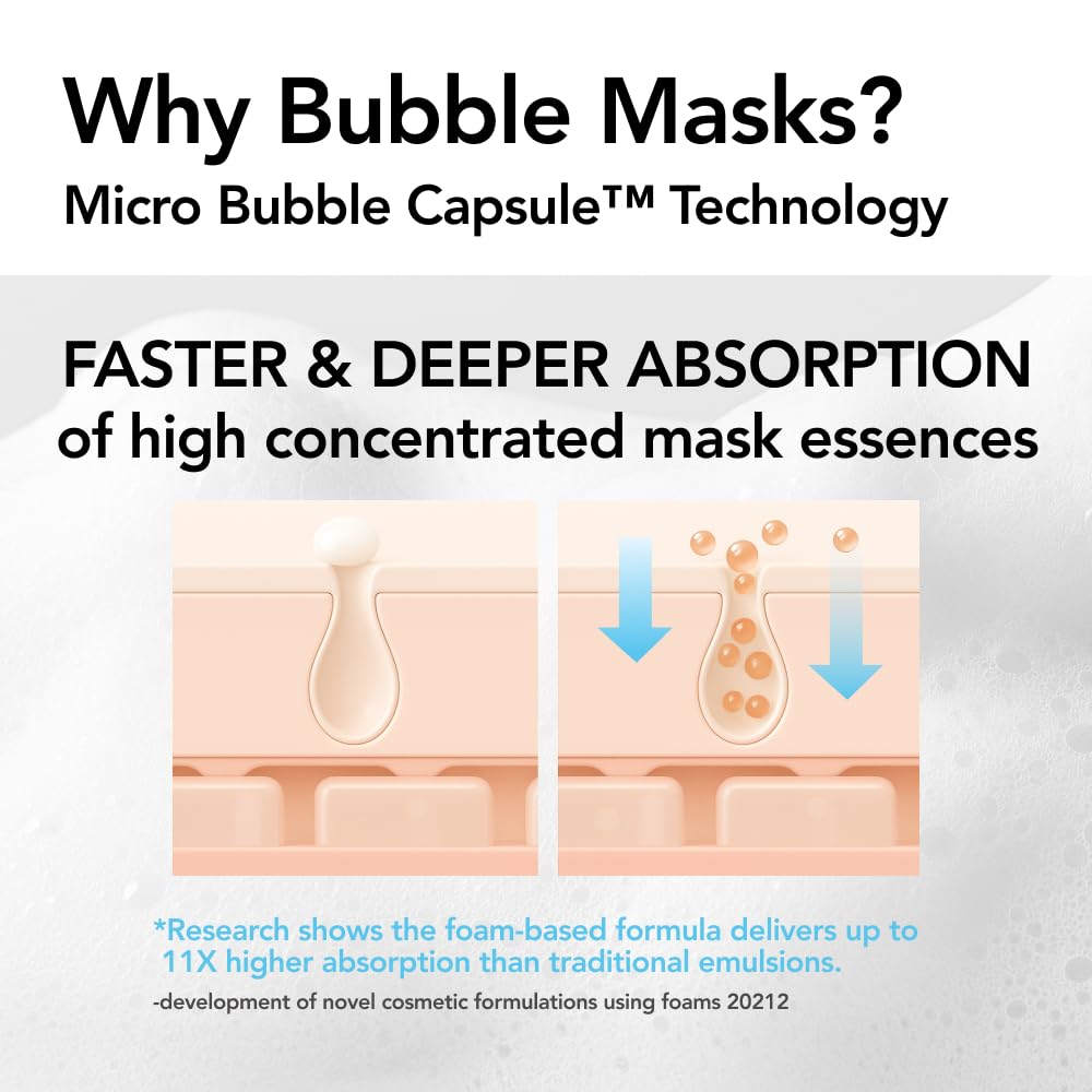 Close-up of MENOKIN 30 Seconds Bubble Mask texture