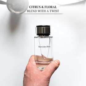 Close-up of Mercedes Benz Eau De Toilette spray nozzle