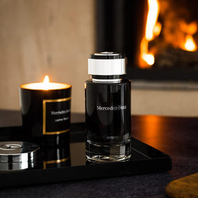 Close-up of Mercedes Benz Intense Eau De Toilette spray nozzle