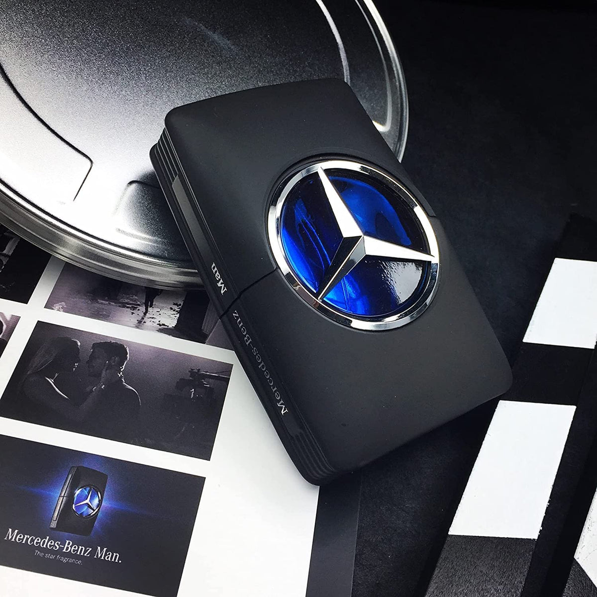Close-up of Mercedes Benz Man Eau De Toilette spray nozzle
