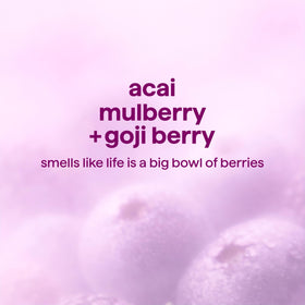 Close-up of Method Body Wash Berry Balance texture