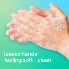 Close-up of Method Foaming Hand Wash texture and foam