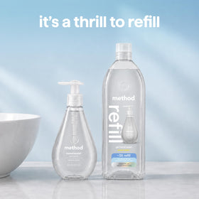 Close-up of Method Gel Hand Wash Refill Sweet Water pump
