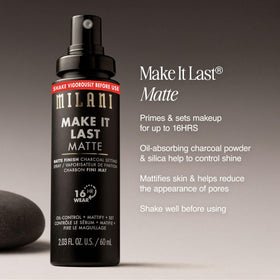 Close-up of Milani Make It Last Matte Setting Spray nozzle
