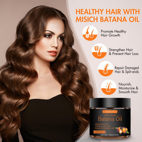 Close-up of MISICH Raw Batana Oil texture
