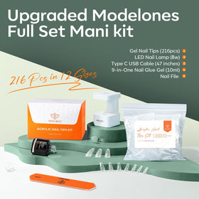Close-up of modelones 9-in-One Nail Glue Gel bottle