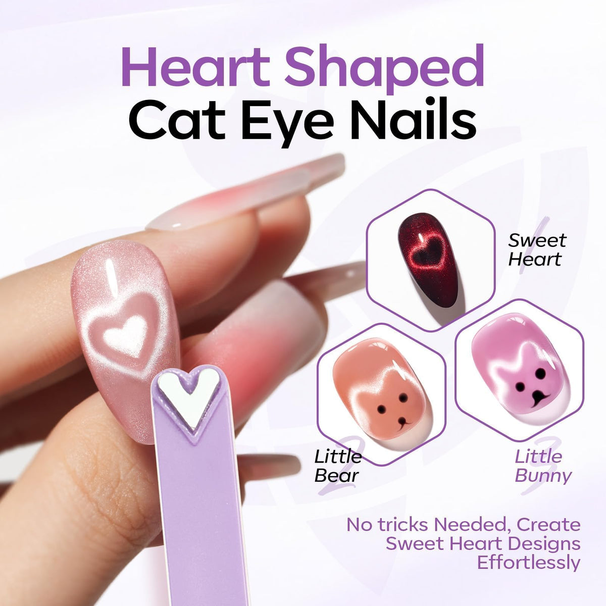 Close-up of Modelones Cat Eye Magnet showing unique magnetic heads