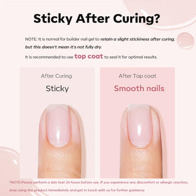 close-up of modelones nude pink gel on nails