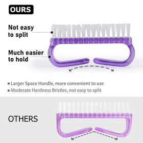 Close-up of MODENGKONGJIAN Nail Cleaning Brush bristles