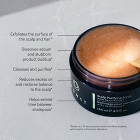 Close-up of MONAT Scalp Purifying Scrub texture