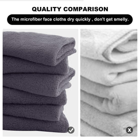 Close-up of MOONQUEEN Microfiber Facial Cloth showing absorbent material