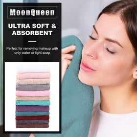 Close-up of MOONQUEEN Microfiber Facial Cloth showing soft texture