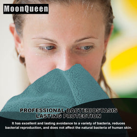 Close-up of MOONQUEEN Microfiber Facial Cloths drying quickly