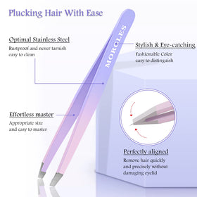 Close-up of MORGLES tweezers with perfect alignment
