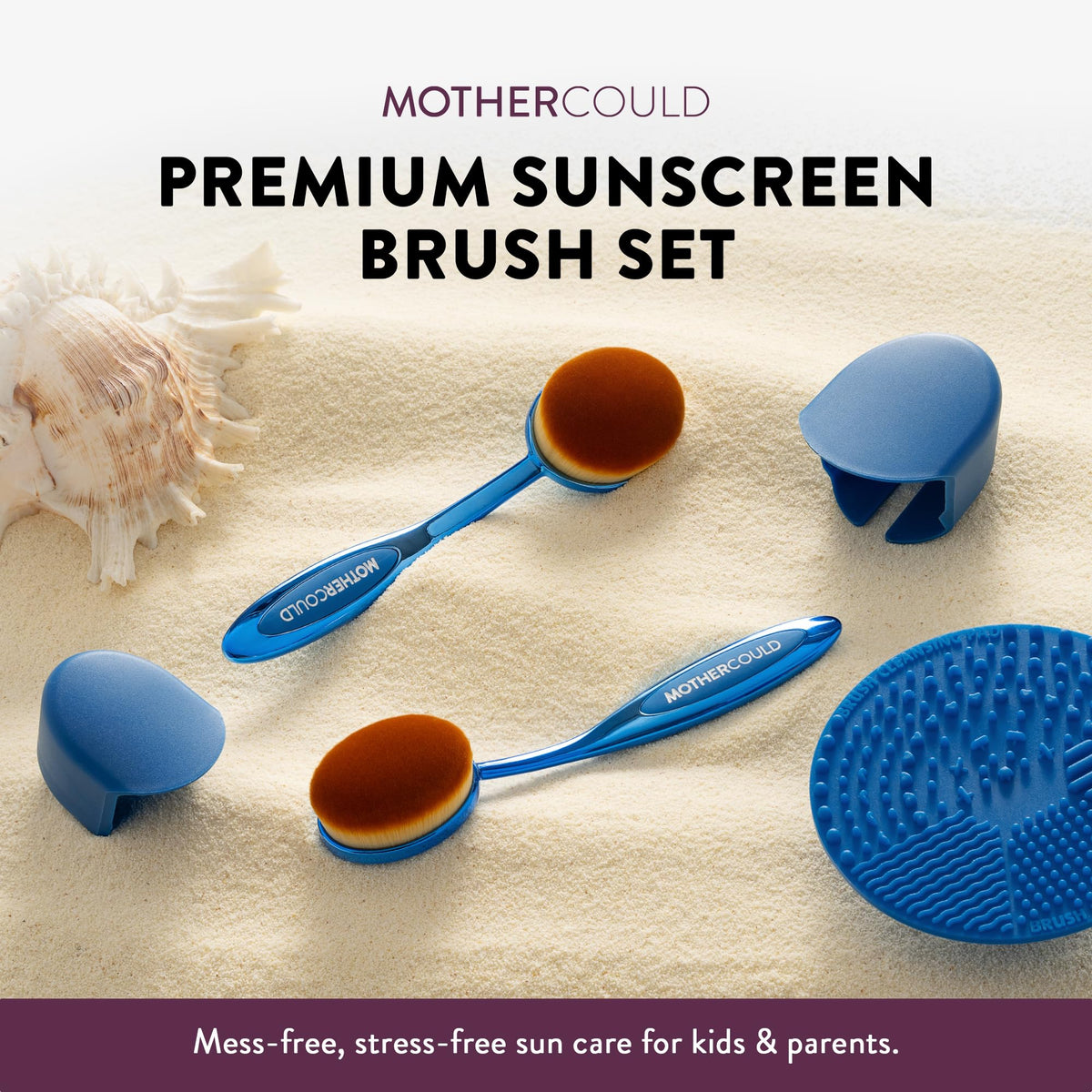 Close-up of MotherCould brush with soft bristles