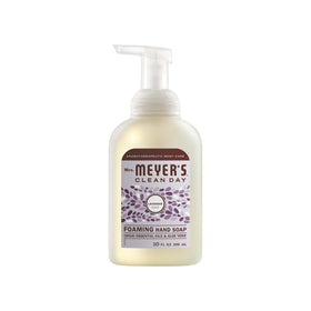 Close-up of Mrs. MEYER'S hand soap bottle