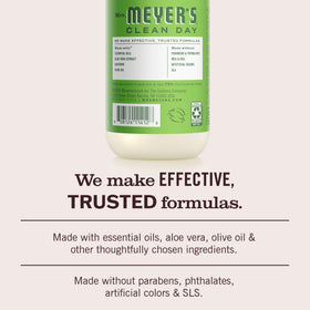 Close-up of Mrs. MEYER'S Hand Soap Fresh Cut Grass ingredients list