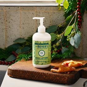 Close-up of Mrs. MEYER'S Iowa Pine Hand Lotion texture