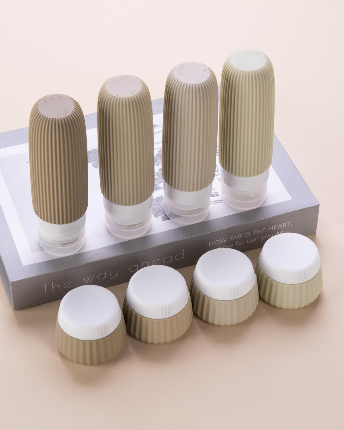 Close-up of Mrsdry silicone cream jars