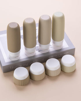 Close-up of Mrsdry silicone cream jars