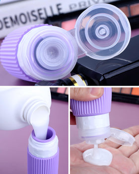 Close-up of Mrsdry silicone squeeze bottle with wide opening design
