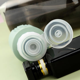 Close-up of Mrsdry silicone travel bottle wide opening