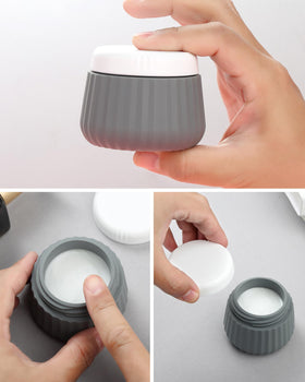 Close-up of Mrsdry travel bottle with wide opening