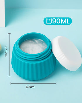 Close-up of Mrsdry Travel Containers showing spiral pattern