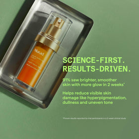 Close-up of Murad Vita-C Glycolic Brightening Serum bottle