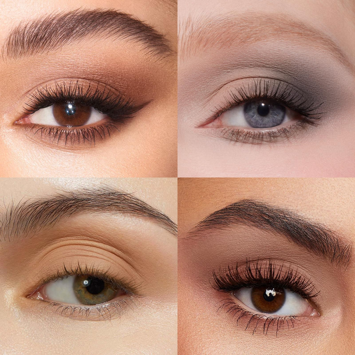 Close-up of MYSTER ROSEY Neutral Eyeshadow Palette matte taupe shade