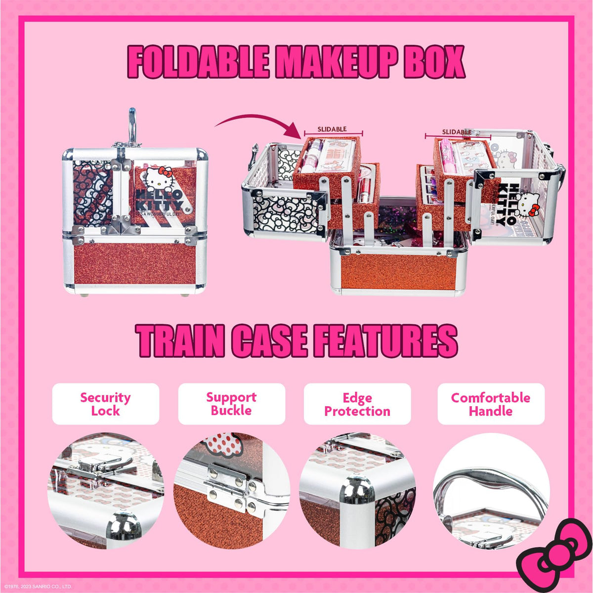 Close-up of nail accessories included in the set
