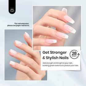 Close-up of nails finished with Beetles Gel Polish