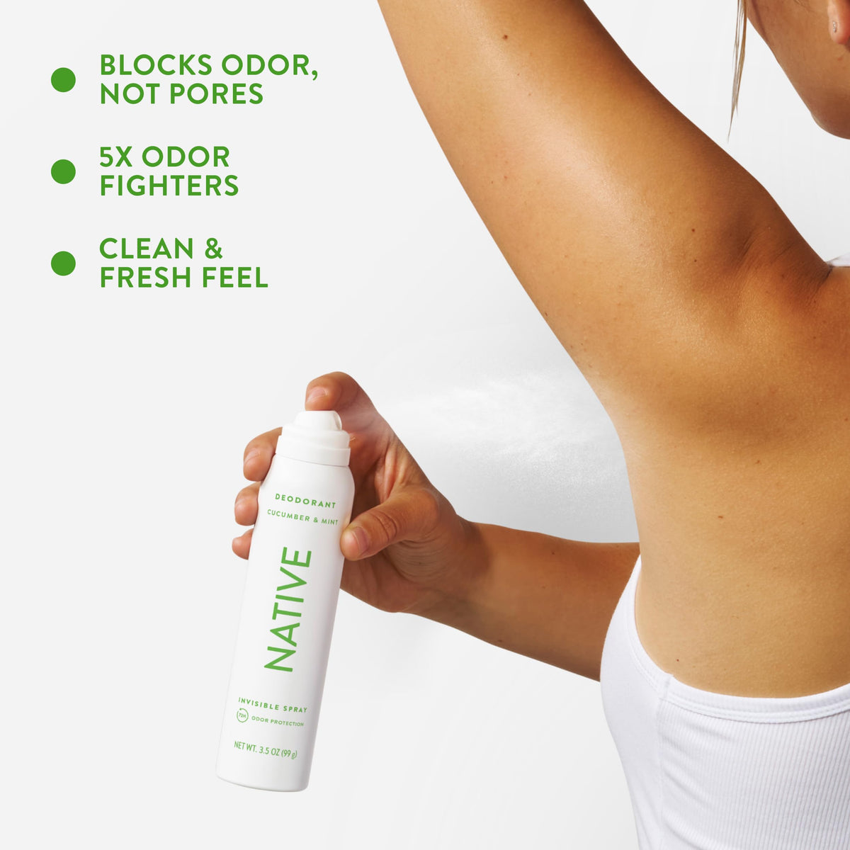 Close-up of Native Deodorant & Body Spray nozzle