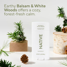 Close-up of Native Deodorant stick with shea butter ingredients