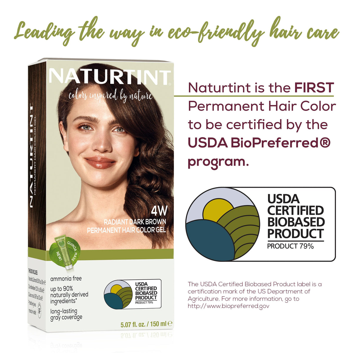 Close-up of Naturtint 4W Radiant Dark Brown colour cream