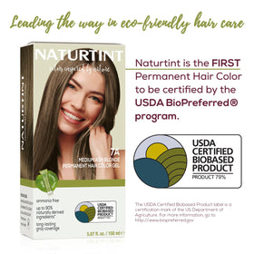 Close-up of Naturtint 7A Medium Ash Blonde colour cream