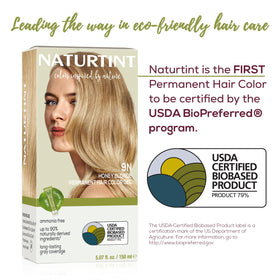 Close-up of Naturtint 9N Honey Blonde colour swatch