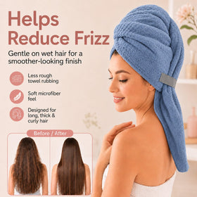 Close-up of Netcken hair wrap towel texture