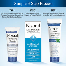 Close-up of Nizoral Pre-Shampoo Scalp Build-Up Remover texture