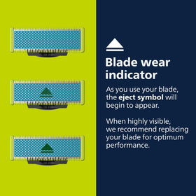 Close-up of Norelco OneBlade Anti-Friction Blade