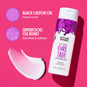 Close-up of Not Your Mother's Curl Talk Lotion texture