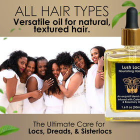 Close-up of NVLX LABS Rosemary Hair Oil bottle